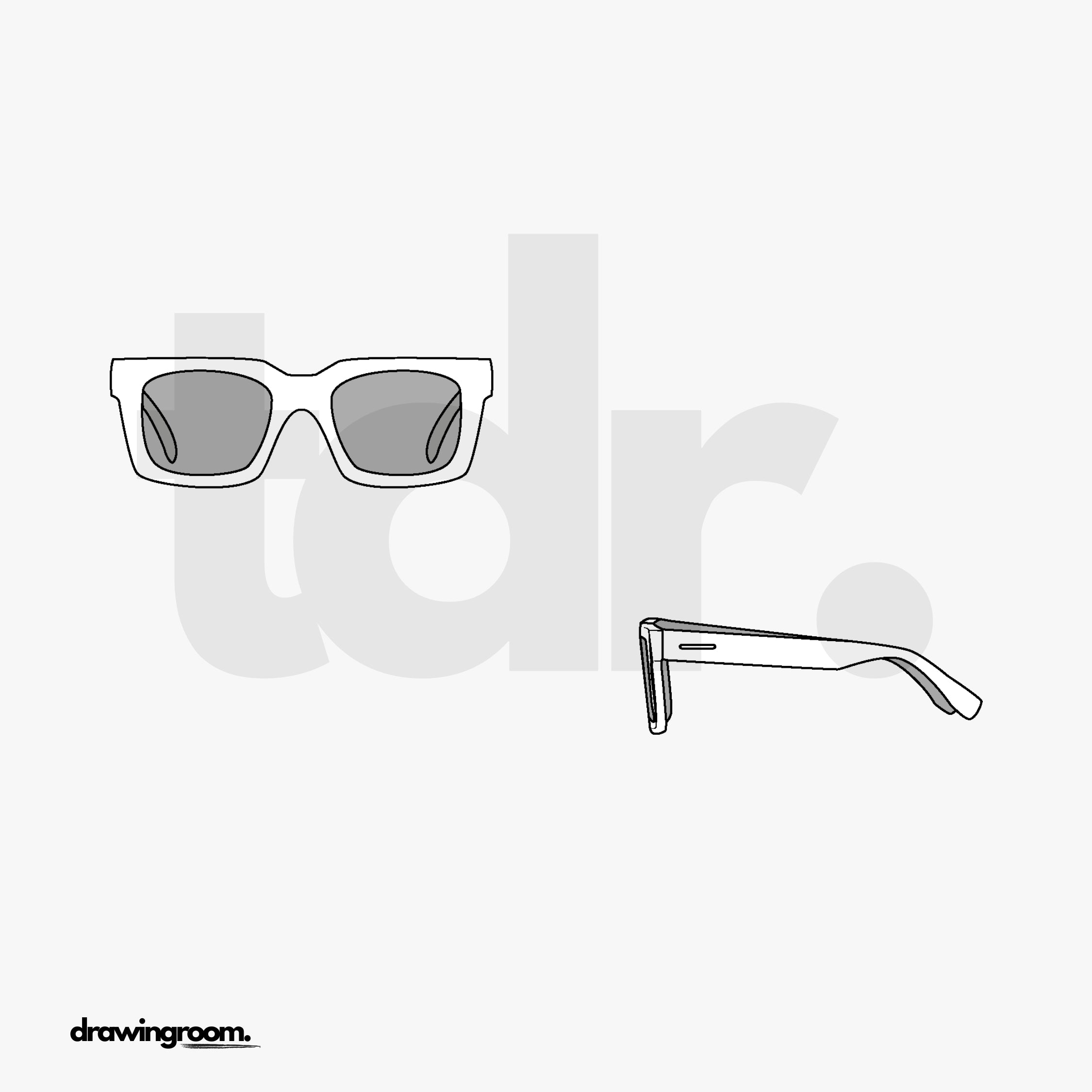 Sunglasses - Flat Mockup Vector